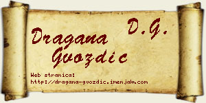 Dragana Gvozdić vizit kartica